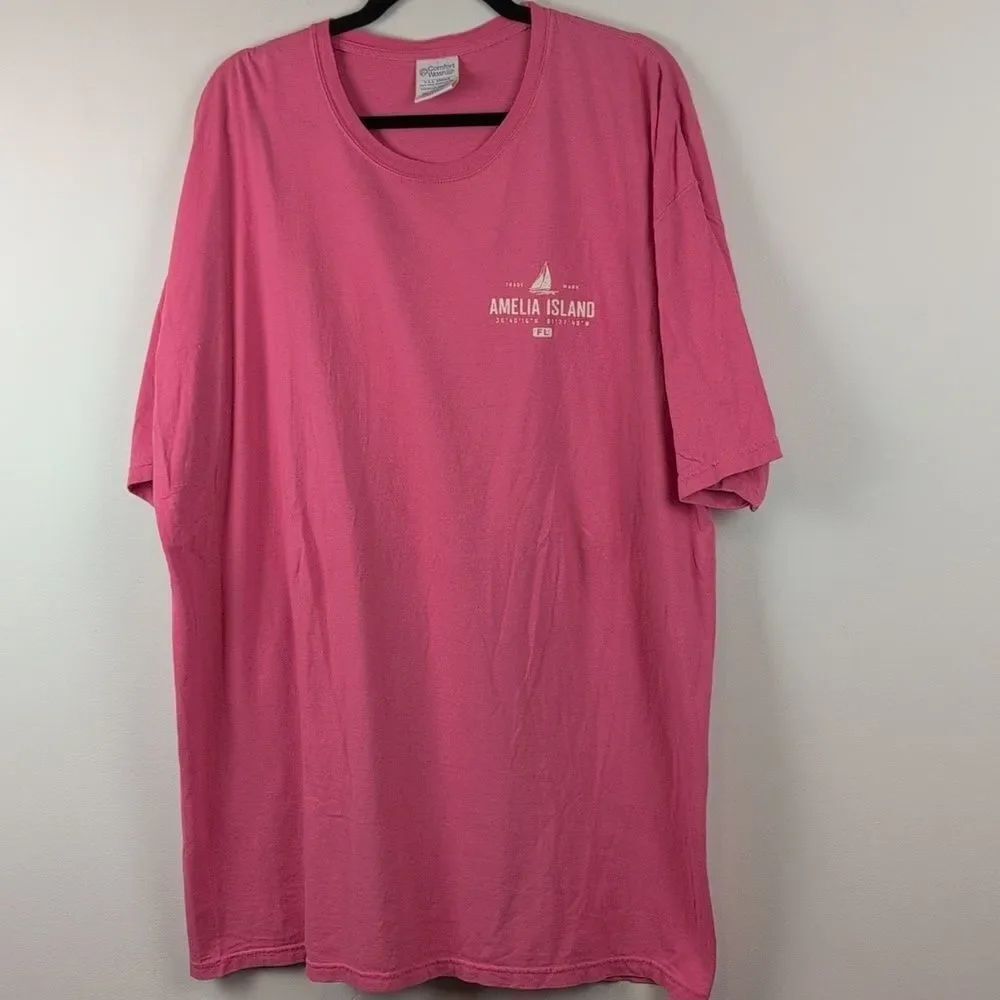 Comfort Wash USA Grown Ring Spun Cotton Short Sleeve T-shirt Amelia Island Fl